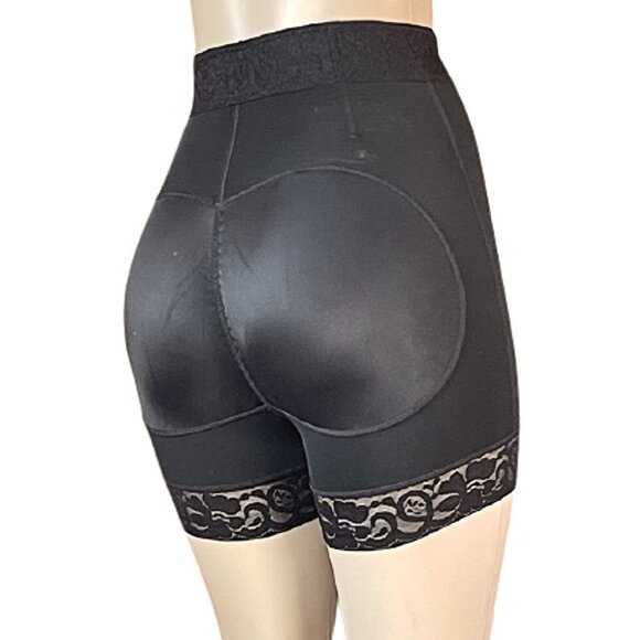 Mid-Waist Butt Lifter Shapewear Tummy Control Front Zipper Slimming Faja Shorts - Picture 4 of 7